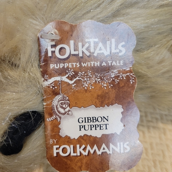 New Folkmanis Gibbon Ape Puppet Stuffy - Picture 5 of 5